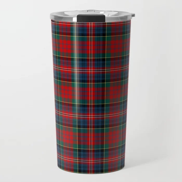 MacPherson tartan travel mug