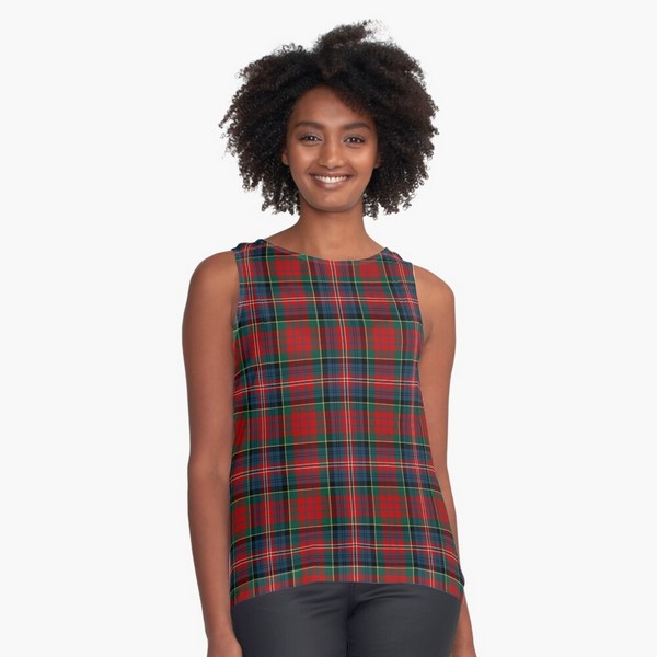 MacPherson tartan sleeveless top