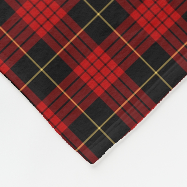 MacQueen tartan fleece blanket