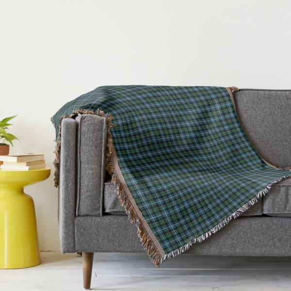 MacRae tartan throw blanket