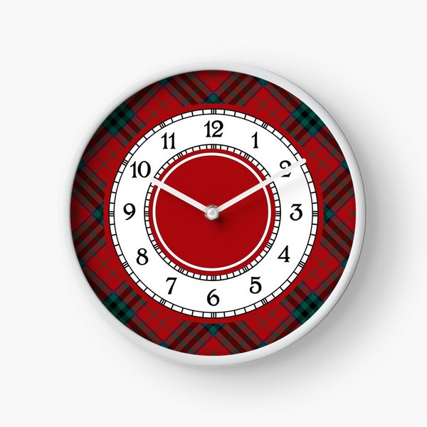 Clan MacTavish Tartan Wall Clock