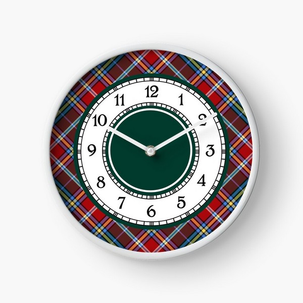 MacWhirter tartan wall clock