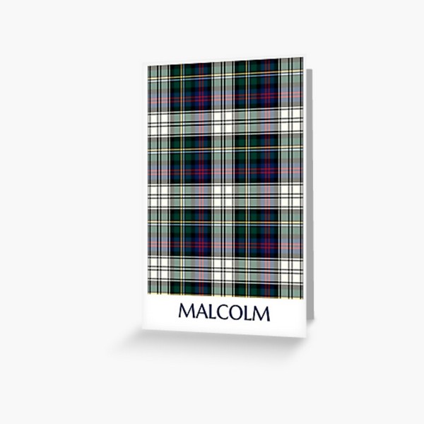 Clan Malcolm Dress Tartan Card