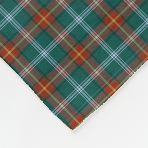 Manitoba tartan fleece blanket