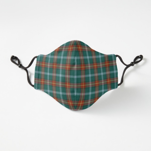 Manitoba tartan fitted face mask