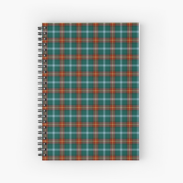 Manitoba tartan spiral notebook