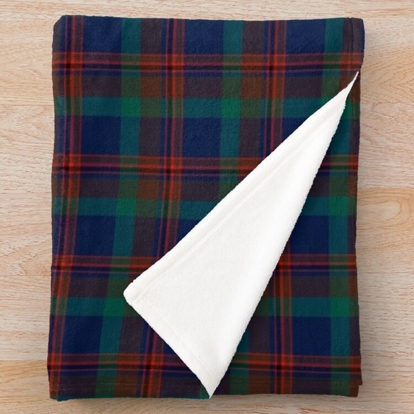 Mann tartan fleece throw blanket