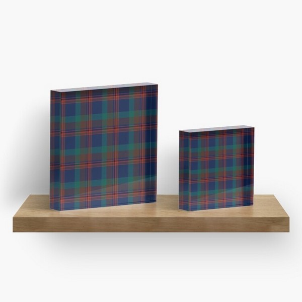 Mann tartan acrylic block