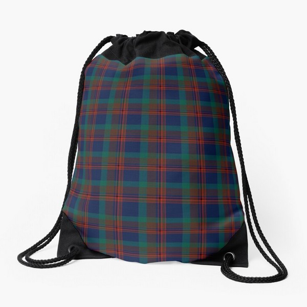 Mann tartan drawstring bag