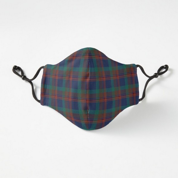 Mann tartan fitted face mask