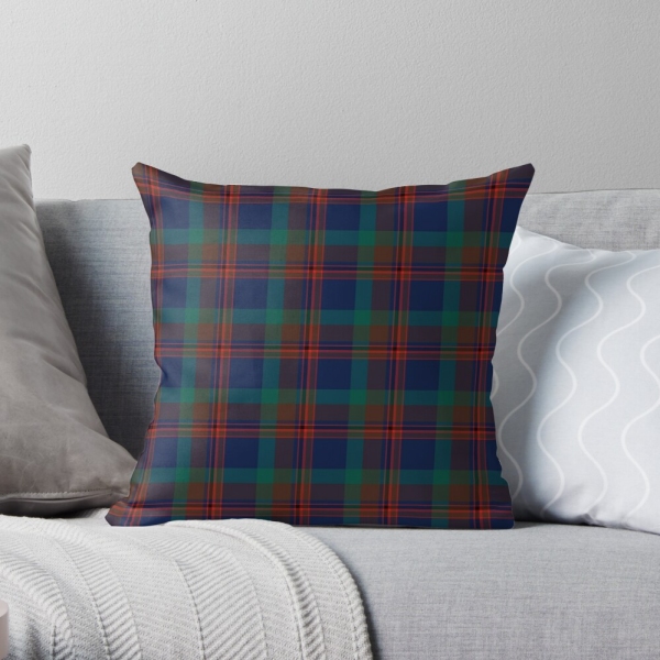 Mann tartan throw pillow