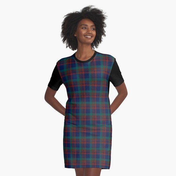 Mann tartan tee shirt dress