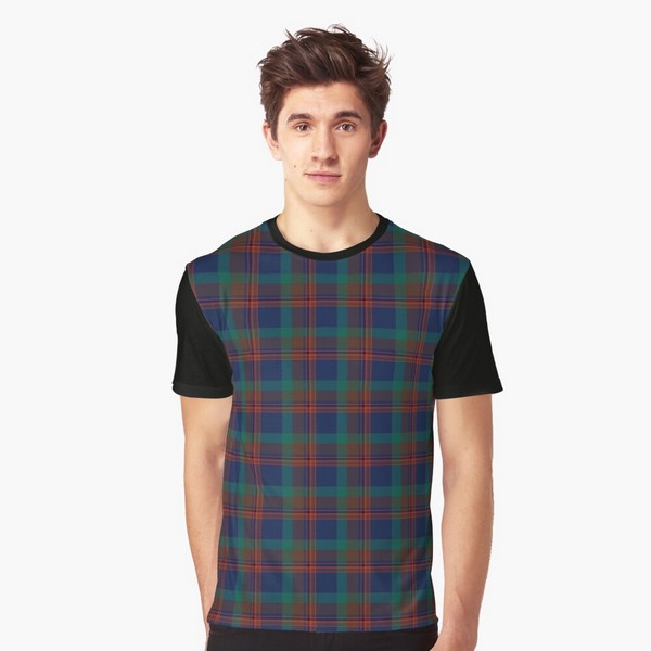 Mann tartan tee shirt