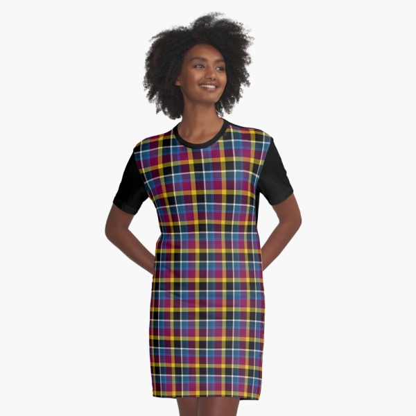 Maryland tartan tee shirt dress