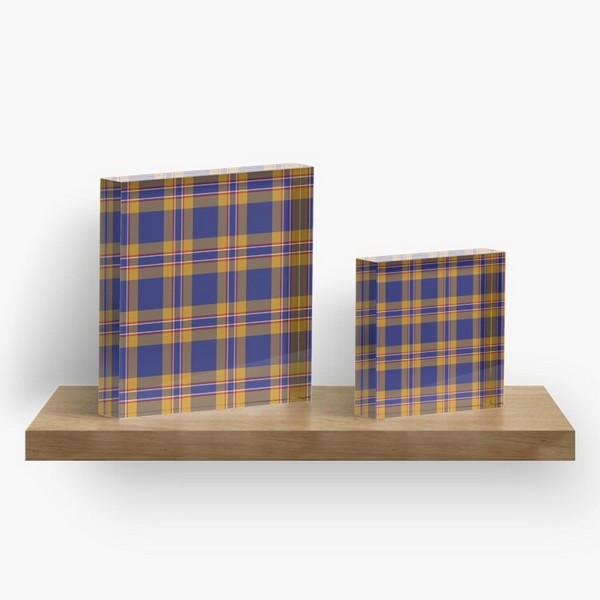 McCann tartan acrylic block