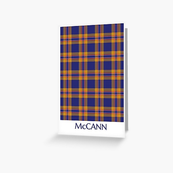 Clan McCann Tartan Card