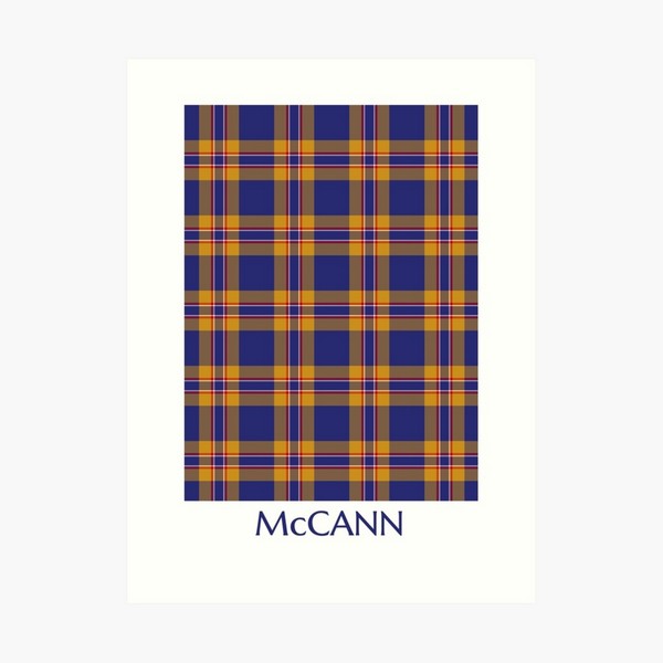 Clan McCann Tartan Print