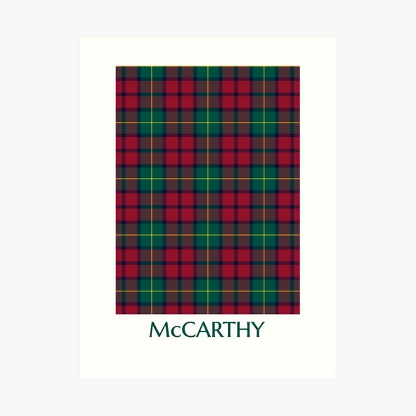 Clan McCarthy Tartan Print