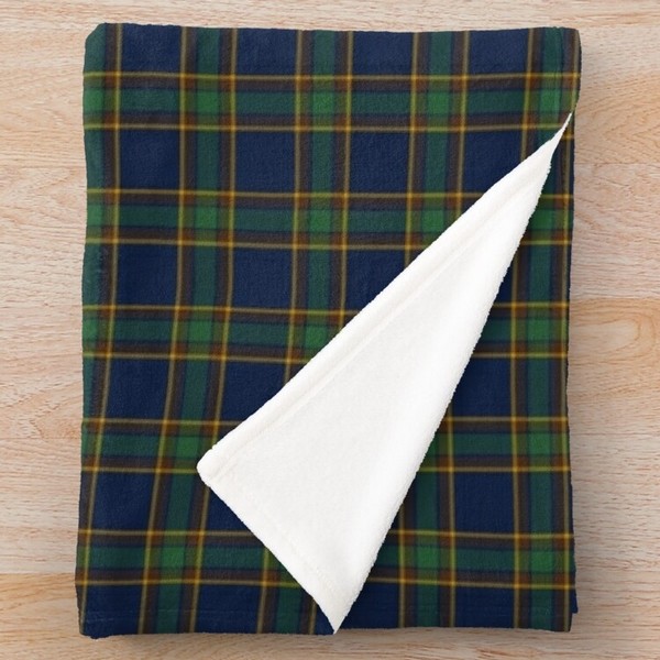 McGovern tartan fleece throw blanket