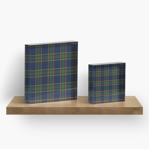 McGovern tartan acrylic block