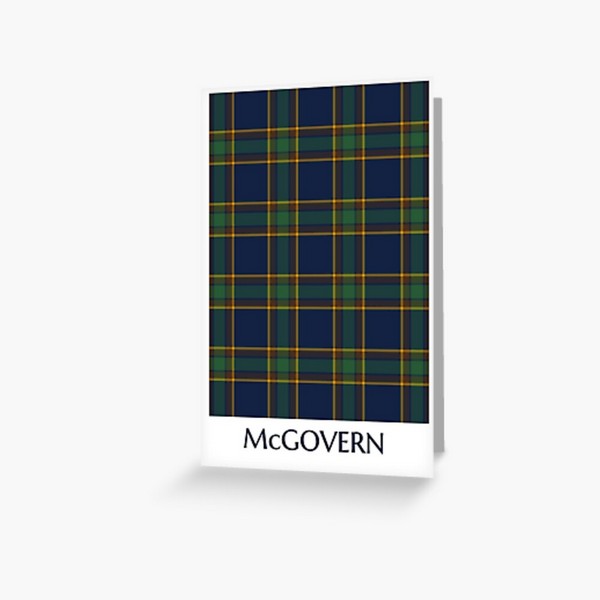 McGovern tartan greeting card