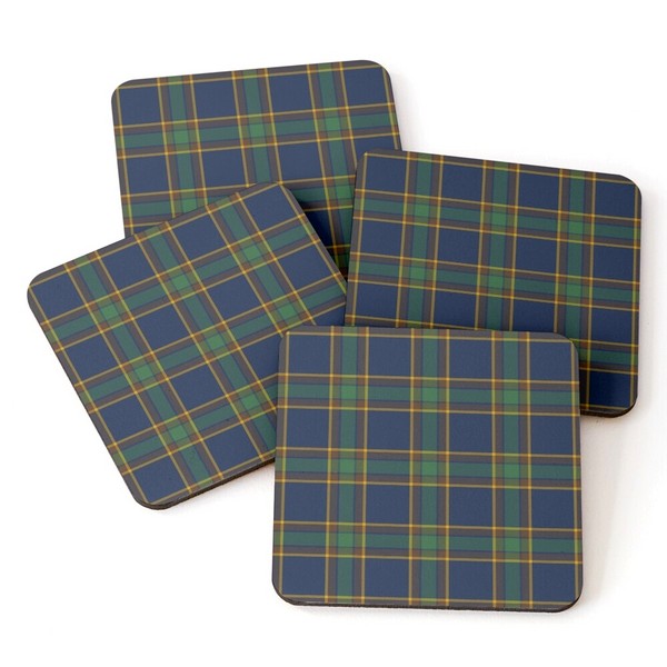 McGovern tartan beverage coasters