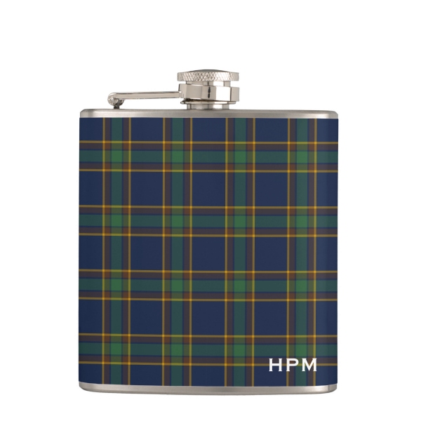 McGovern tartan hip flask