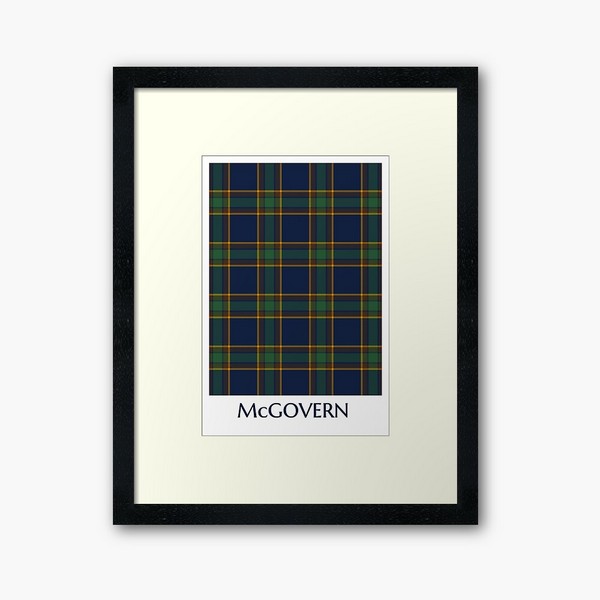 McGovern tartan framed print