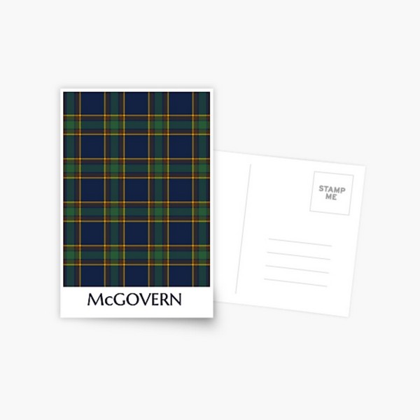 McGovern tartan postcard