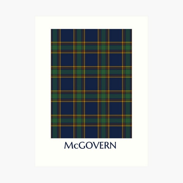 McGovern tartan art print