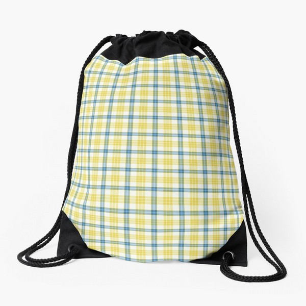 McGrath tartan drawstring bag