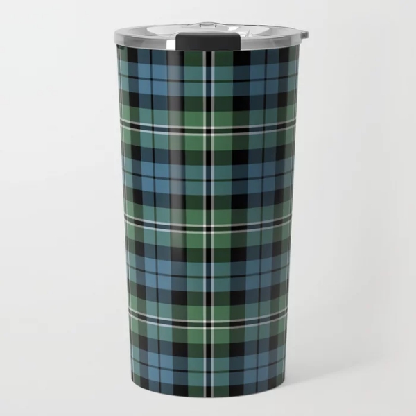 Clan Melville tartan travel mug