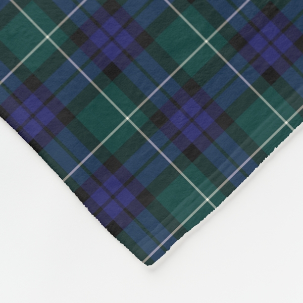 Menteith tartan fleece blanket