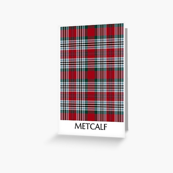 Clan Metcalf Tartan Card