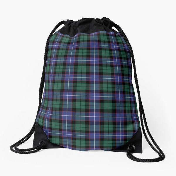 Mitchell, Galbraith, and Russell tartan drawstring bag