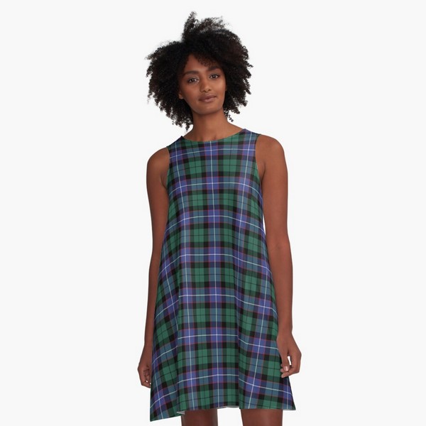 Mitchell, Galbraith, and Russell tartan a-line dress