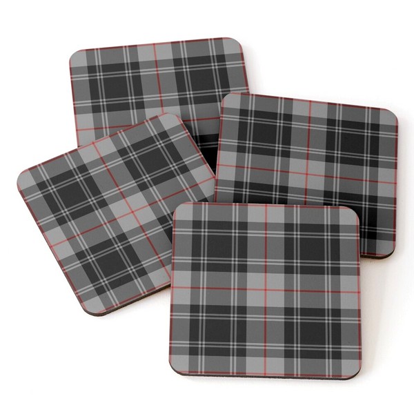 Moffat tartan beverage coasters