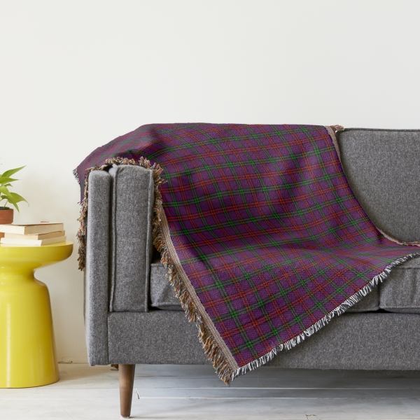 Montgomery tartan throw blanket