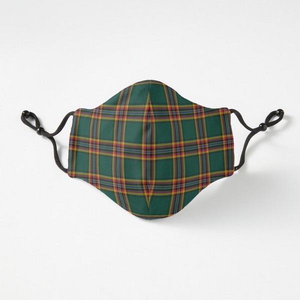 Moran tartan fitted face mask