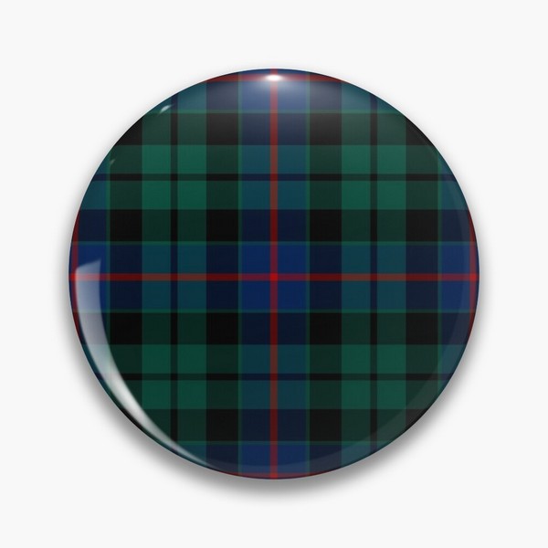 Morrison tartan pinback button