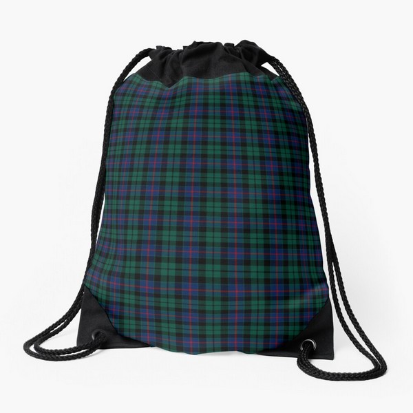 Clan Morrison Green Tartan Cinch Bag