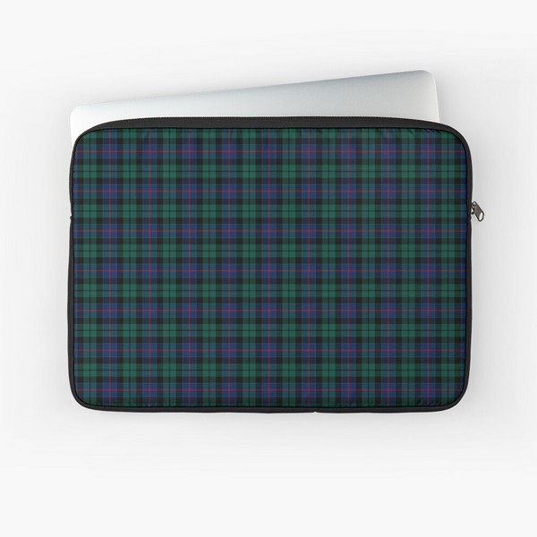 Clan Morrison Green Tartan Laptop Case