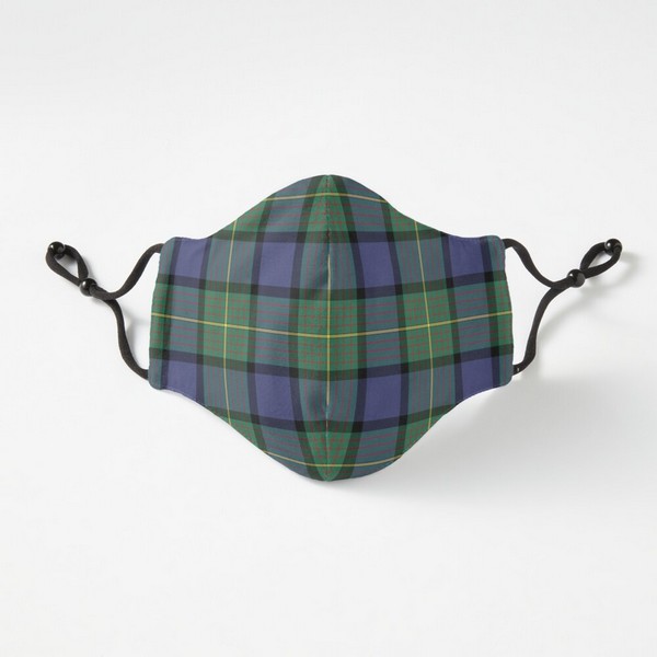 Muir tartan fitted face mask