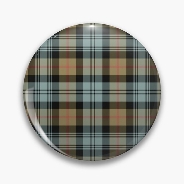 Murray Weathered tartan pinback button