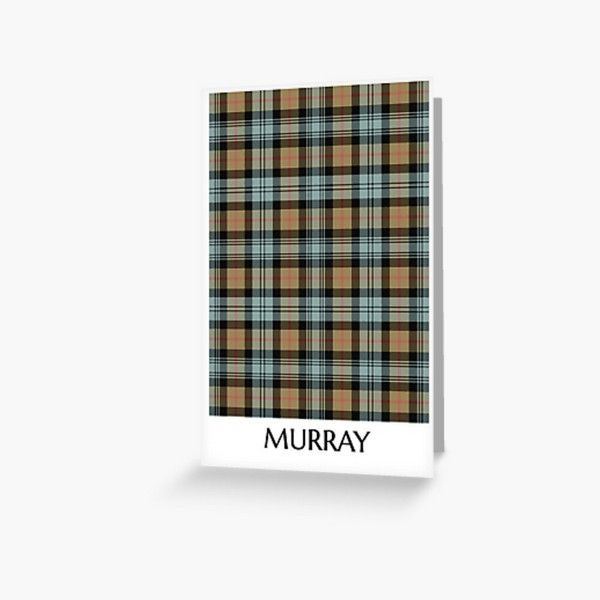 Clan Murray Weathered Tartan Card