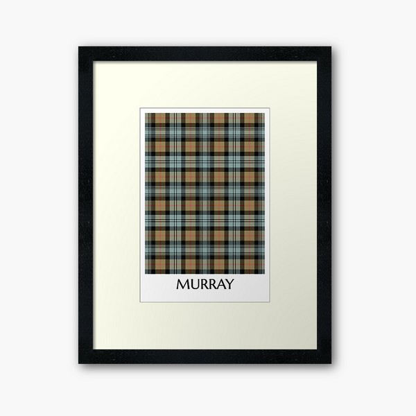 Murray Weathered tartan framed print