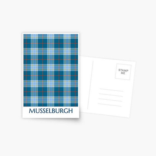 Musselburgh District tartan postcard