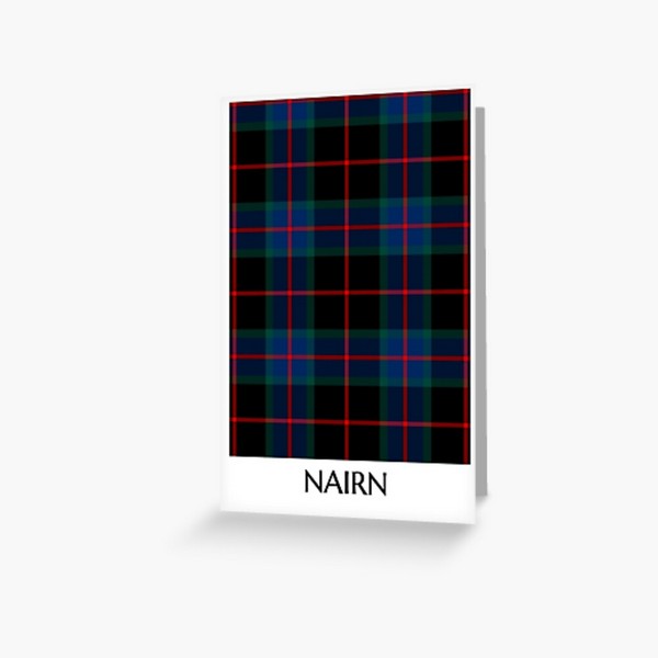 Clan Nairn Tartan Card