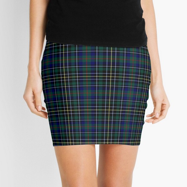 Nairn District tartan mini skirt