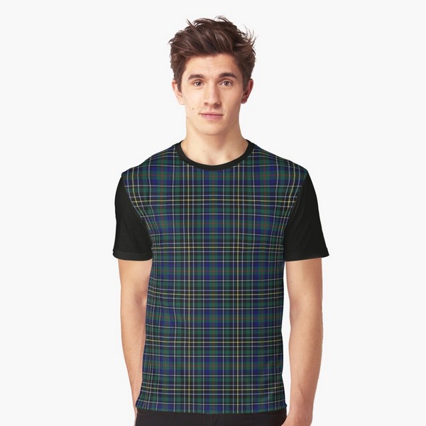 Nairn District tartan tee shirt